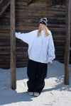 HELLYSTUDIO Professional White Baggy Snow Jacket 1.0 —— Unisex