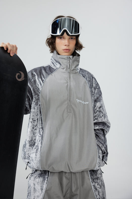 HELLYSTUDIO 3L Velvet Glitter Insulated Ski Jackets - Unisex