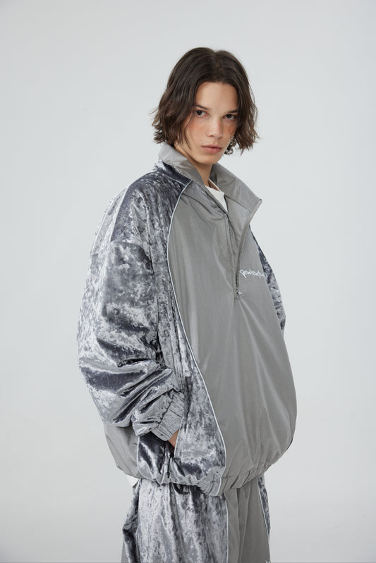 HELLYSTUDIO 3L Velvet Glitter Baggy Snowboard Pants - Unisex