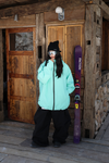 Hellystudio Futuristic Sky Blue Baggy Snow Jacket——Unisex