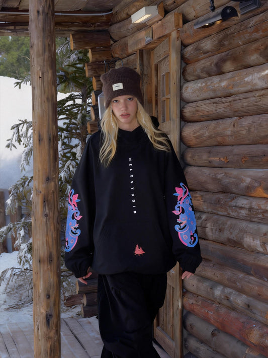 Hellystudio Dragon Pattern Pro Snow Pullover - Unisex