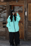 Hellystudio Futuristic Sky Blue Baggy Snow Jacket——Unisex