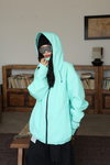 Hellystudio Futuristic Sky Blue Baggy Snow Jacket——Unisex