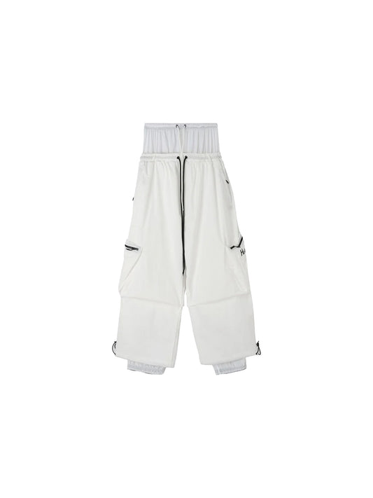 HELLYSTUDIO Utility Style Baggy Snow Pants - Unisex