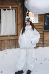 HELLYSTUDIO Professional White Baggy Snow Jacket 2.0 —— Unisex