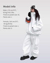 HELLYSTUDIO Professional White Baggy Snow Jacket 2.0 —— Unisex