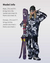 HELLYSTUDIO Printed Flower Professional Ski Shell Jacket - Unisex