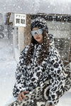 Hellystudio 3L Leopard Steeze Snow Hoodie Jacket -Unisex
