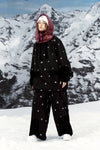 HELLYSTUDIO Starlit Sky Fleece-Lined Ski Trousers - Unisex Baggy Snow Pants