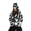 HELLYSTUDIO Y2K Metal Liquid Snow Jacket