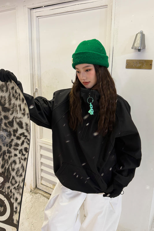 HELLYSTUDIO Leopard print Snowboard hoodie - Unisex