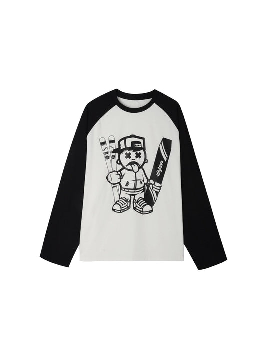 HELLYSTUDIO Cartoon Character Printing Design Ski sweater - Unisex