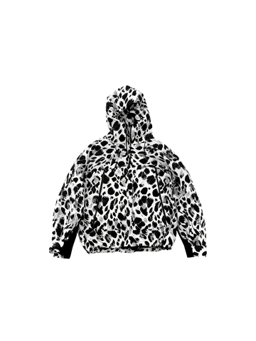 Hellystudio 3L Leopard Steeze Snow Hoodie Jacket -Unisex