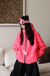 Hellystudio Cyber Neon Pink Baggy Snow Jacket——Unisex