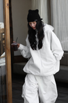 Hellystudio Leaf Pattern Baggy Snow Pants Unisex