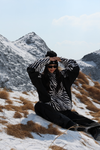 Hellystudio Zebra Print Color Block Snowboard Jacket – Unisex