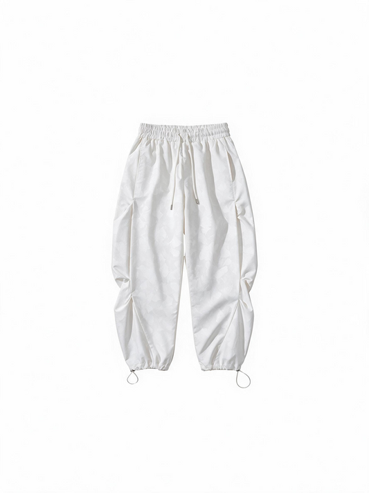 Hellystudio Leaf Pattern Baggy Snow Pants Unisex