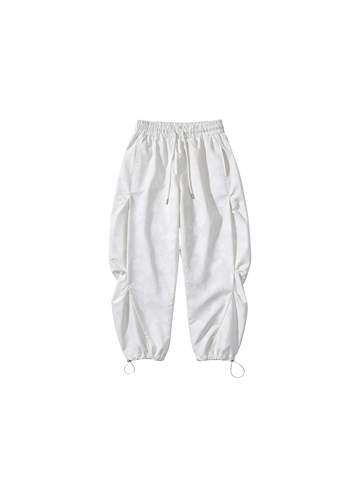 Hellystudio Leaf Pattern Baggy Snow Pants Unisex