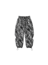 Hellystudio Zebra Print Baggy Waterproof Snow Pants Unisex