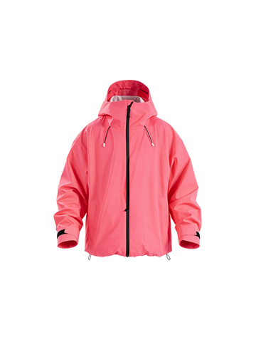 Hellystudio Cyber Neon Pink Baggy Snow Jacket——Unisex