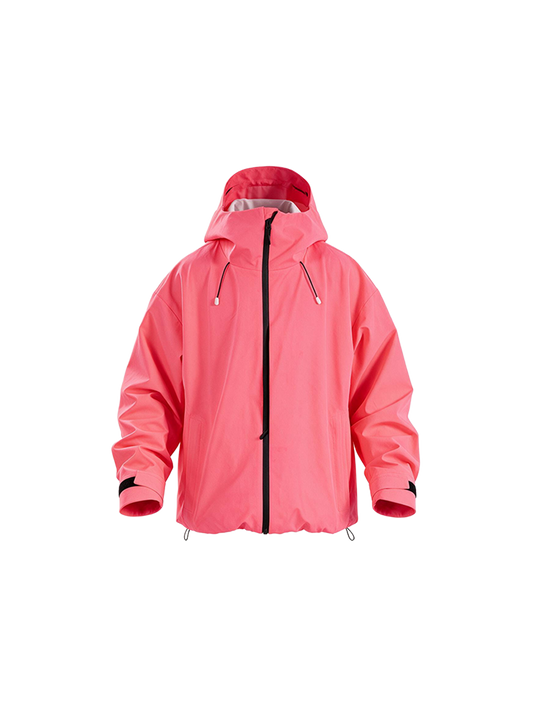 Hellystudio Cyber Neon Pink Baggy Snow Jacket——Unisex
