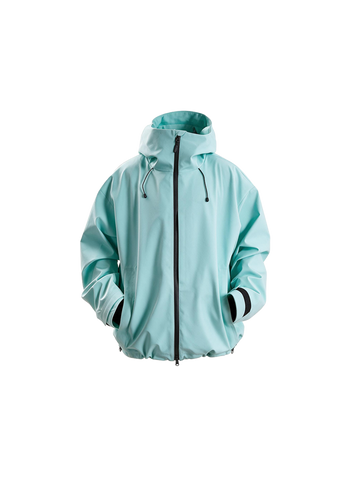 Hellystudio Futuristic Sky Blue Baggy Snow Jacket——Unisex