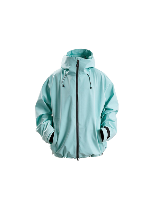 Hellystudio Futuristic Sky Blue Baggy Snow Jacket——Unisex