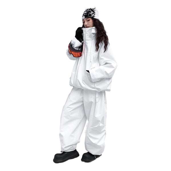 HELLYSTUDIO Professional White Snow Suit