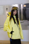 HELLYSTUDIO Creamy white and yellow 3L Snow Jacket - Unisex