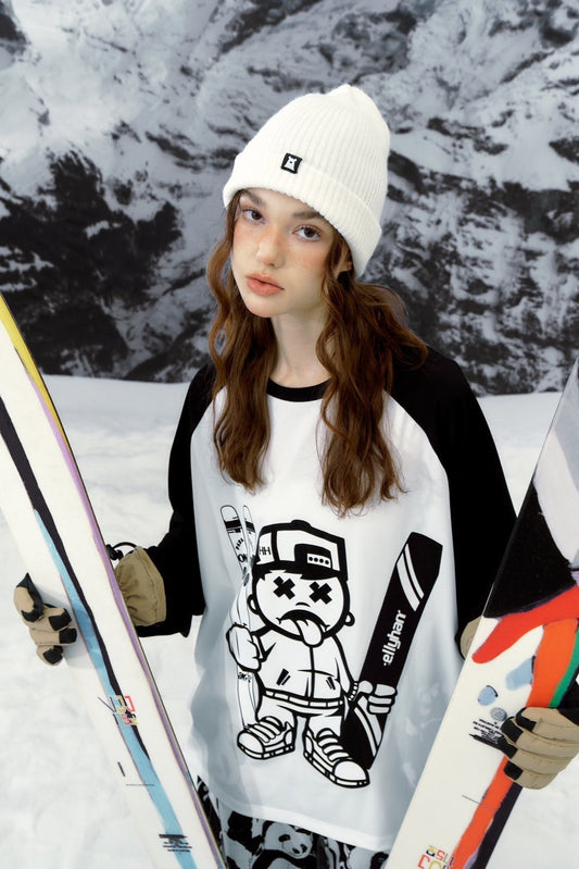HELLYSTUDIO Cartoon Character Printing Design Ski sweater - Unisex