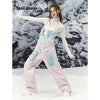 HELLYSTUDIO Blue Splicing Ski Trousers Baggy —— Women
