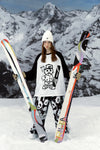 HELLYSTUDIO Cartoon Character Printing Design Ski sweater - Unisex