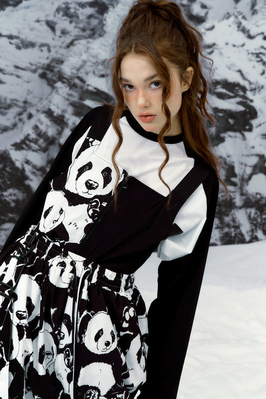 HELLYSTUDIO Panda Ski Trousers Baggy - Unisex